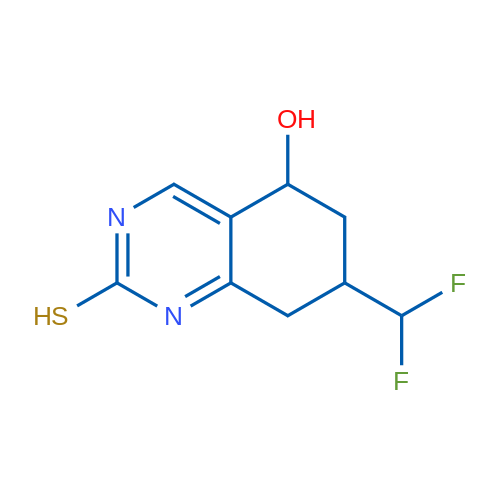 7-(Difluoromethyl)-2-mercapto-5,6,7,8-tetrahydroquinazolin-5-ol 1g