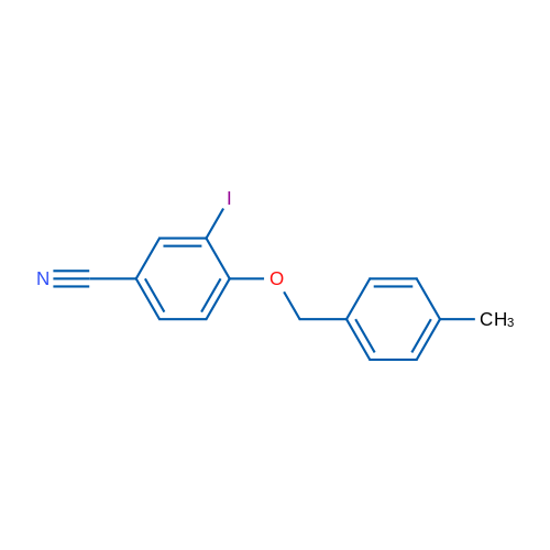 3-Iodo-4-((4-methylbenzyl)oxy)benzonitrile 1g