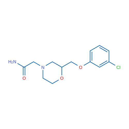 2-(2-((3-Chlorophenoxy)methyl)morpholino)acetamide 1g