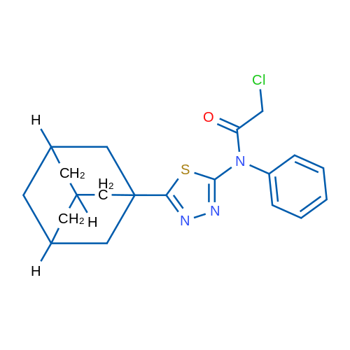N-[5-(1-ADamantyl)-1,3,4-thiadiazol-2-yl]-2-chloro-n-phenylacetamide 1g
