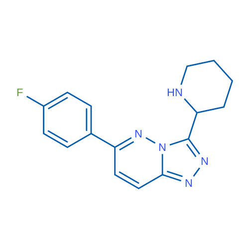 6-(4-Fluorophenyl)-3-(piperidin-2-yl)-[1,2,4]triazolo[4,3-b]pyridazine 1g