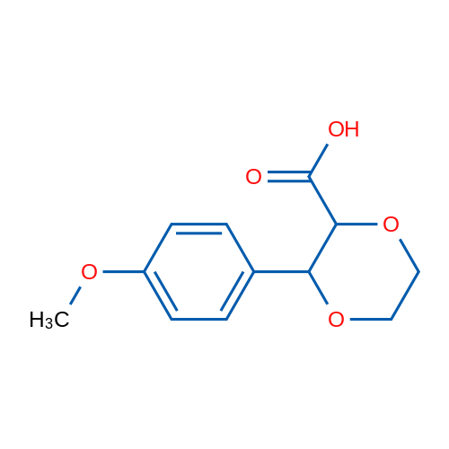 3-(4-Methoxyphenyl)-1,4-dioxane-2-carboxylic acid 1g