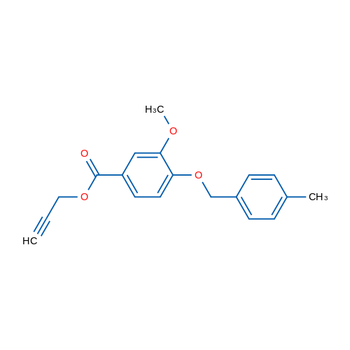 Prop-2-yn-1-yl 3-methoxy-4-((4-methylbenzyl)oxy)benzoate 1g
