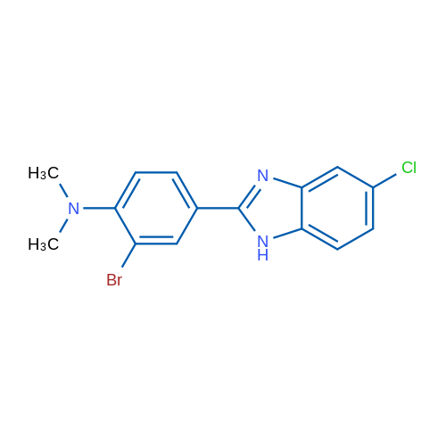 2-Bromo-4-(5-chloro-1H-benzo[d]imidazol-2-yl)-N,N-dimethylaniline 1g