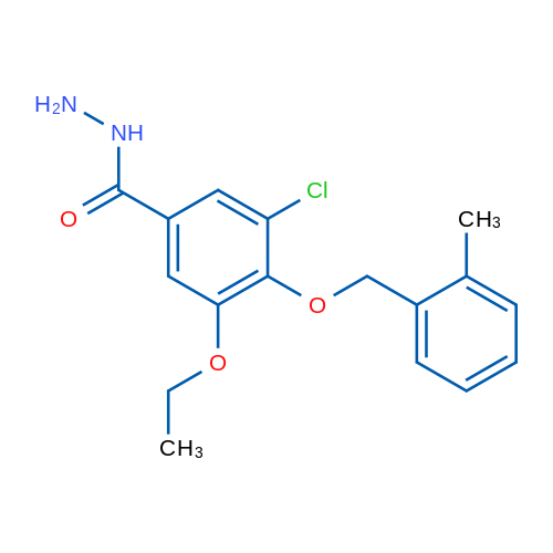 3-Chloro-5-ethoxy-4-((2-methylbenzyl)oxy)benzohydrazide 1g