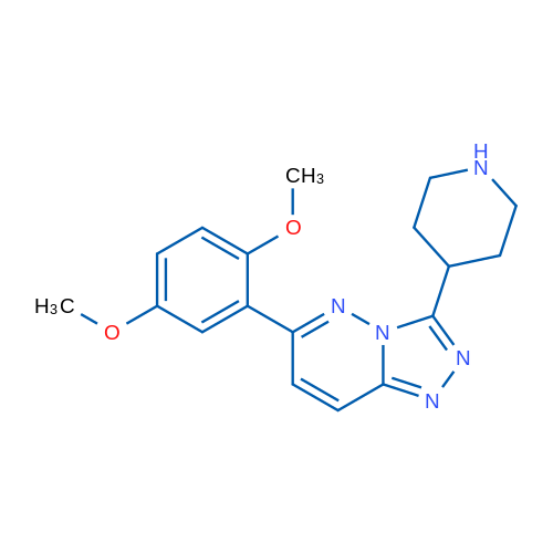 6-(2,5-Dimethoxyphenyl)-3-(piperidin-4-yl)-[1,2,4]triazolo[4,3-b]pyridazine 1g