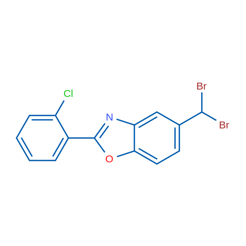 2-(2-Chlorophenyl)-5-(dibromomethyl)benzo[d]oxazole 1g