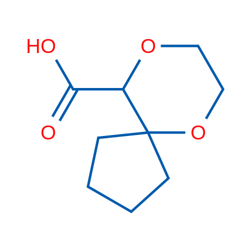6,9-Dioxaspiro[4.5]decane-10-carboxylic acid 100mg