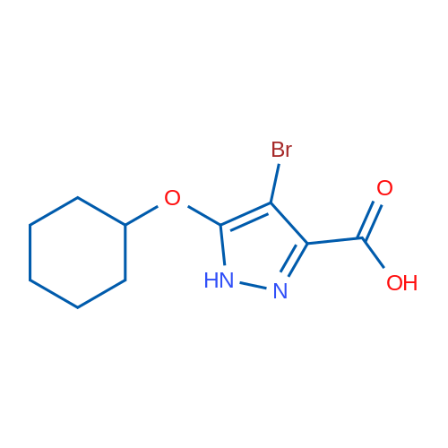 4-Bromo-5-(cyclohexyloxy)-1H-pyrazole-3-carboxylic acid 1g