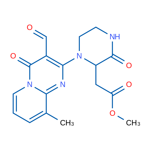 Methyl 2-(1-(3-formyl-9-methyl-4-oxo-4H-pyrido[1,2-a]pyrimidin-2-yl)-3-oxopiperazin-2-yl)acetate 1g