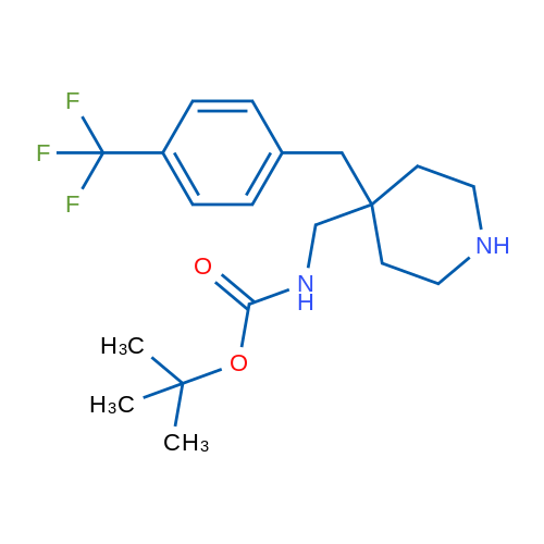tert-Butyl ((4-(4-(trifluoromethyl)benzyl)piperidin-4-yl)methyl)carbamate 1g