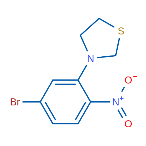 3-(5-Bromo-2-nitrophenyl)thiazolidine 1g