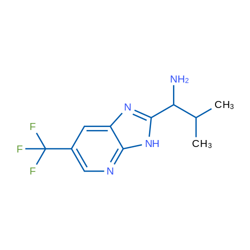 2-Methyl-1-(6-(trifluoromethyl)-3H-imidazo[4,5-b]pyridin-2-yl)propan-1-amine 1g
