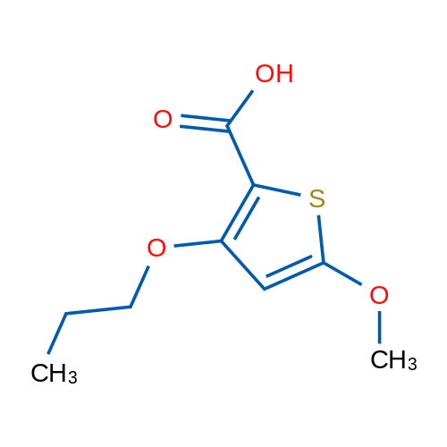 5-Methoxy-3-propoxythiophene-2-carboxylic acid 1g