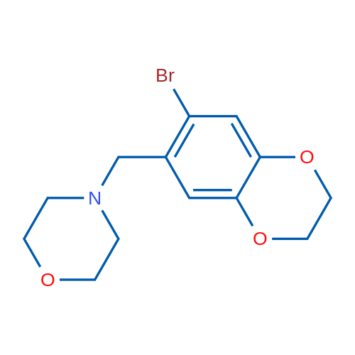 4-((7-Bromo-2,3-dihydrobenzo[b][1,4]dioxin-6-yl)methyl)morpholine 1g
