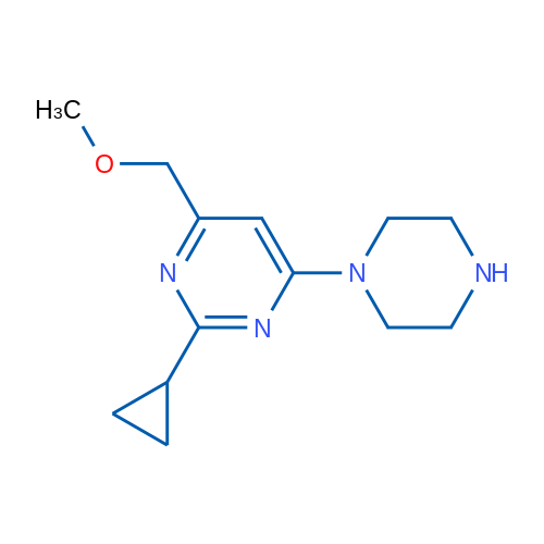2-Cyclopropyl-4-(methoxymethyl)-6-(piperazin-1-yl)pyrimidine 1g