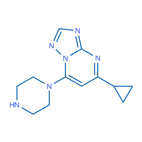 5-Cyclopropyl-7-(piperazin-1-yl)-[1,2,4]triazolo[1,5-a]pyrimidine 1g