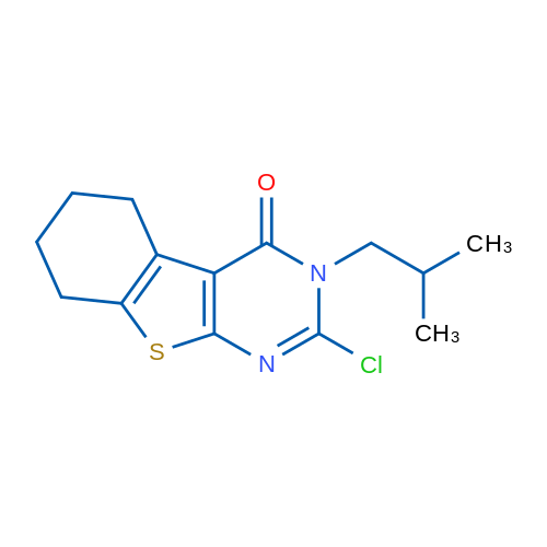 2-Chloro-3-isobutyl-5,6,7,8-tetrahydrobenzo[4,5]thieno[2,3-d]pyrimidin-4(3H)-one 1g