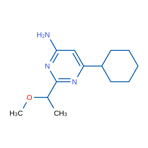 6-Cyclohexyl-2-(1-methoxyethyl)pyrimidin-4-amine 1g