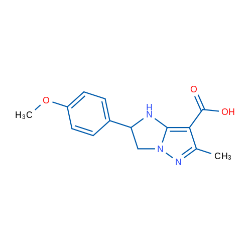 2-(4-Methoxyphenyl)-6-methyl-2,3-dihydro-1H-imidazo[1,2-b]pyrazole-7-carboxylic acid 1g