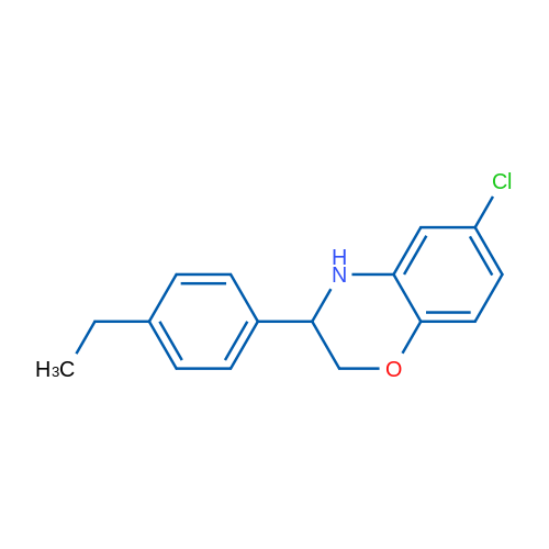 6-Chloro-3-(4-ethylphenyl)-3,4-dihydro-2H-benzo[b][1,4]oxazine 1g