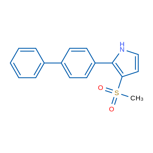 2-([1,1'-Biphenyl]-4-yl)-3-(methylsulfonyl)-1H-pyrrole 1g