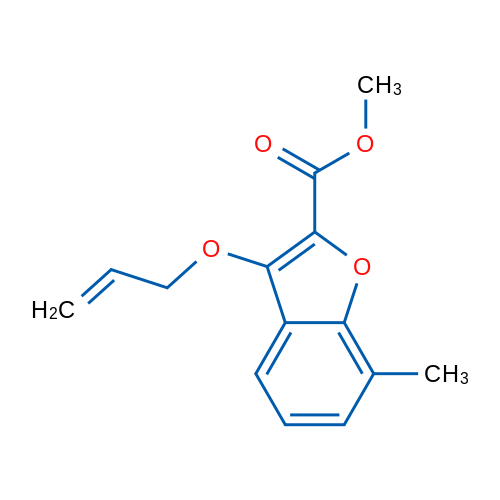 Methyl 3-(allyloxy)-7-methylbenzofuran-2-carboxylate 1g