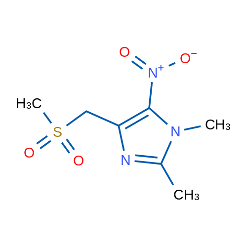 1,2-Dimethyl-4-((methylsulfonyl)methyl)-5-nitro-1H-imidazole 1g