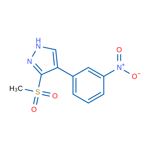 3-(Methylsulfonyl)-4-(3-nitrophenyl)-1H-pyrazole 1g