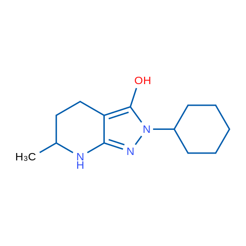 2-Cyclohexyl-6-methyl-4,5,6,7-tetrahydro-2H-pyrazolo[3,4-b]pyridin-3-ol 1g