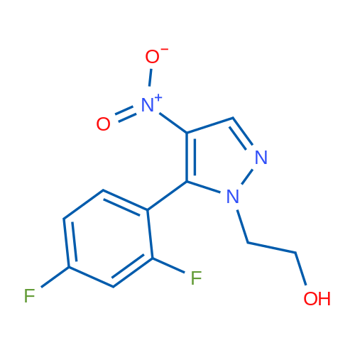 2-(5-(2,4-Difluorophenyl)-4-nitro-1H-pyrazol-1-yl)ethanol 1g