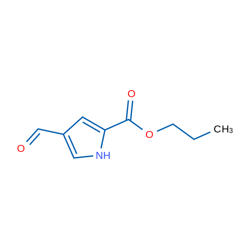 Propyl 4-formyl-1H-pyrrole-2-carboxylate 5g