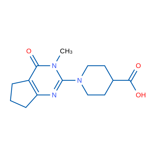 1-(3-Methyl-4-oxo-4,5,6,7-tetrahydro-3H-cyclopenta[d]pyrimidin-2-yl)piperidine-4-carboxylic acid 1g