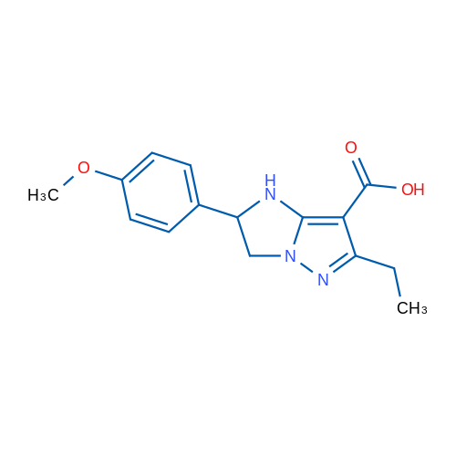 6-Ethyl-2-(4-methoxyphenyl)-2,3-dihydro-1H-imidazo[1,2-b]pyrazole-7-carboxylic acid 1g