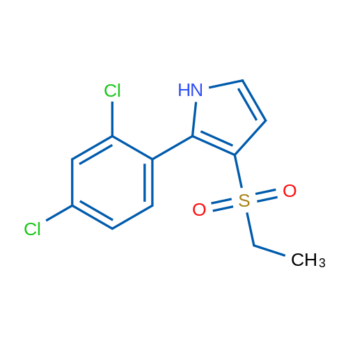 2-(2,4-Dichlorophenyl)-3-(ethylsulfonyl)-1H-pyrrole 1g