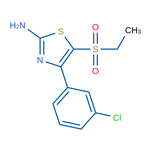 4-(3-Chlorophenyl)-5-(ethylsulfonyl)thiazol-2-amine 1g