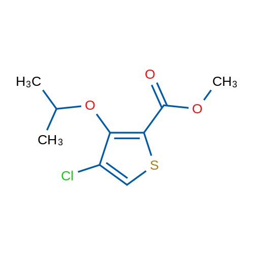 Methyl 4-chloro-3-isopropoxythiophene-2-carboxylate 1g