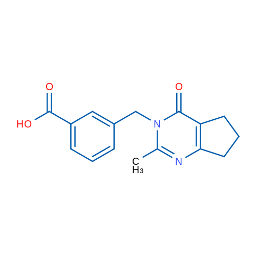 3-((2-Methyl-4-oxo-4,5,6,7-tetrahydro-3H-cyclopenta[d]pyrimidin-3-yl)methyl)benzoic acid 1g
