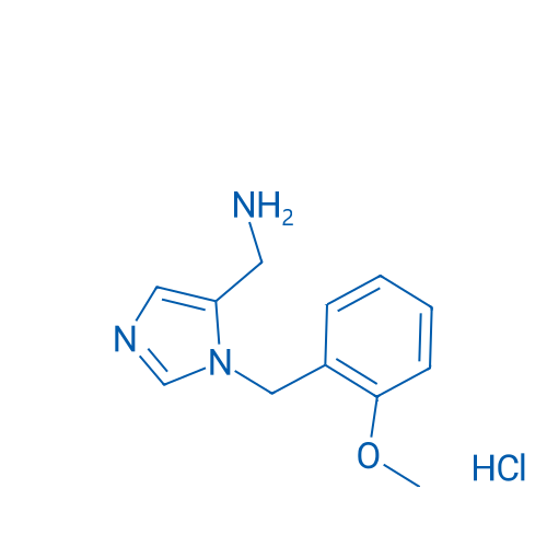 (1-(2-Methoxybenzyl)-1H-imidazol-5-yl)methanamine hydrochloride 100mg