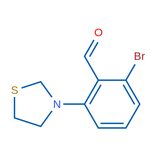 2-Bromo-6-(thiazolidin-3-yl)benzaldehyde 1g