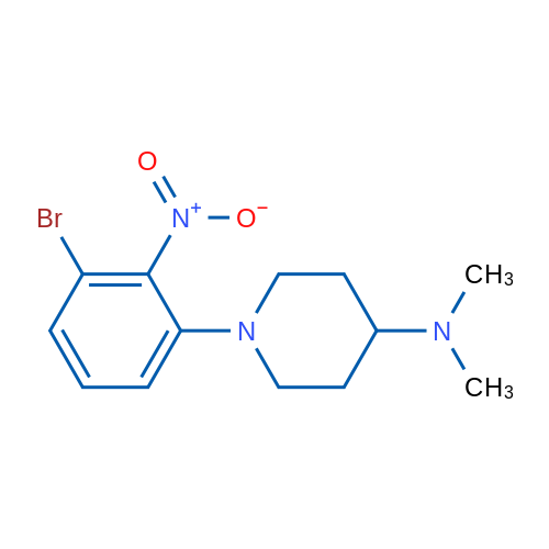 1-(3-Bromo-2-nitrophenyl)-N,N-dimethylpiperidin-4-amine 1g