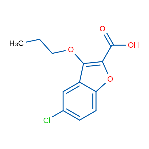 5-Chloro-3-propoxybenzofuran-2-carboxylic acid 1g