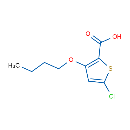 3-Butoxy-5-chlorothiophene-2-carboxylic acid 1g