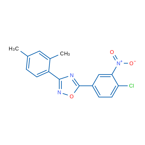 5-(4-Chloro-3-nitrophenyl)-3-(2,4-dimethylphenyl)-1,2,4-oxadiazole 1g