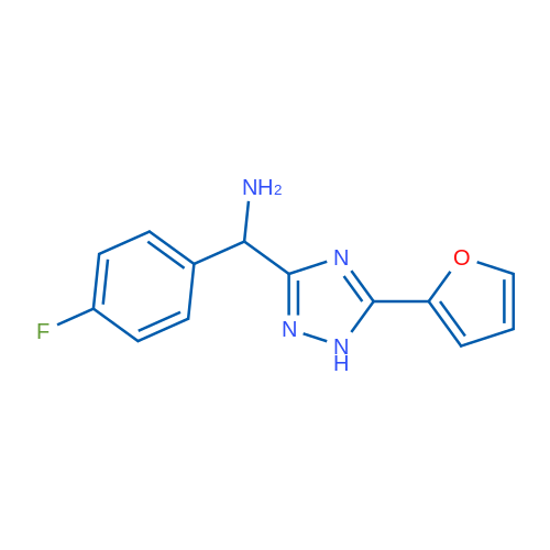 (4-Fluorophenyl)(5-(furan-2-yl)-1H-1,2,4-triazol-3-yl)methanamine 1g
