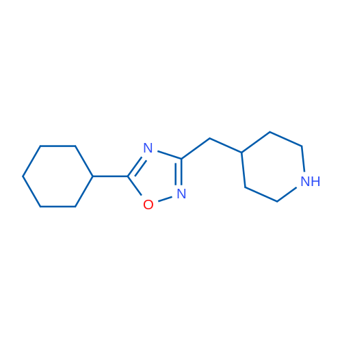 5-Cyclohexyl-3-(piperidin-4-ylmethyl)-1,2,4-oxadiazole 1g