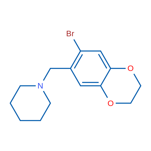 1-((7-Bromo-2,3-dihydrobenzo[b][1,4]dioxin-6-yl)methyl)piperidine 1g