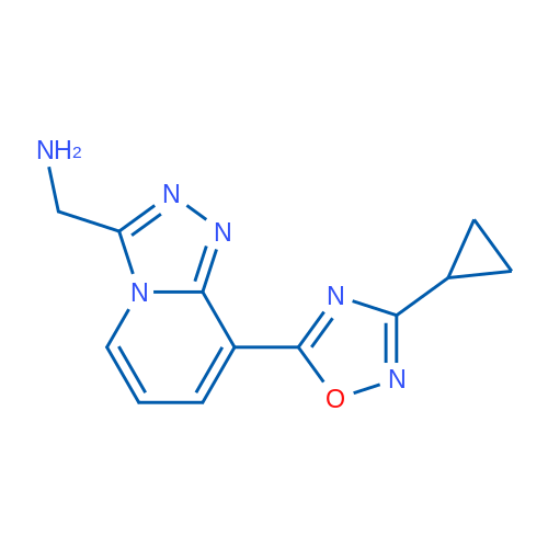 (8-(3-Cyclopropyl-1,2,4-oxadiazol-5-yl)-[1,2,4]triazolo[4,3-a]pyridin-3-yl)methanamine 1g