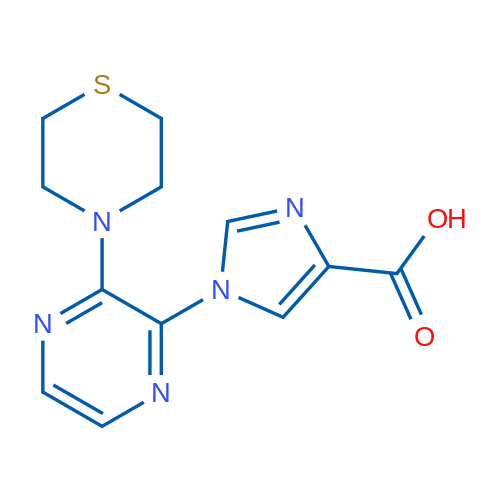 1-(3-Thiomorpholinopyrazin-2-yl)-1H-imidazole-4-carboxylic acid 1g