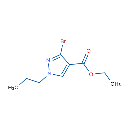 Ethyl 3-bromo-1-propyl-1H-pyrazole-4-carboxylate 1g